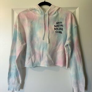 Anti Social Social Club Women’s cropped tie-die hoodie.
